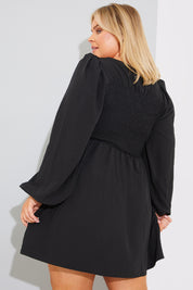 ShirBodice Long Sleeve Mini Dress