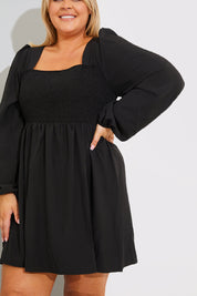 ShirBodice Long Sleeve Mini Dress