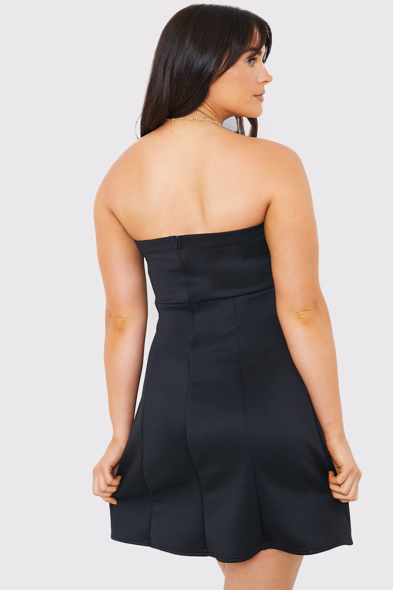 Bandeau A Line Mini Dress – InTheStyle