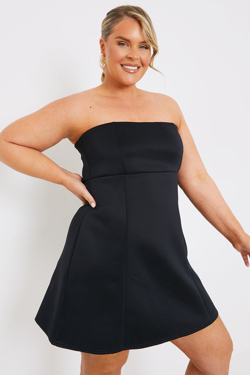 Bandeau A Line Mini Dress – InTheStyle