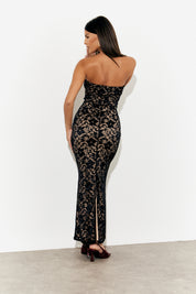 Lace Bandeau Maxi Dress