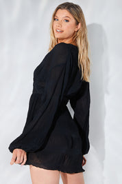 Crinkle Floaty Dress