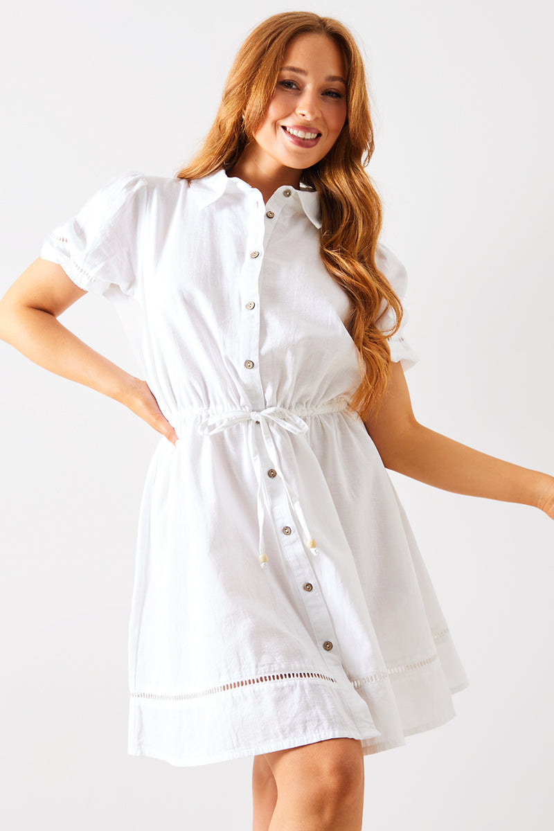 Tiered Shirt Mini Dress