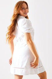 Tiered Shirt Mini Dress