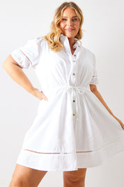 Tiered Shirt Mini Dress