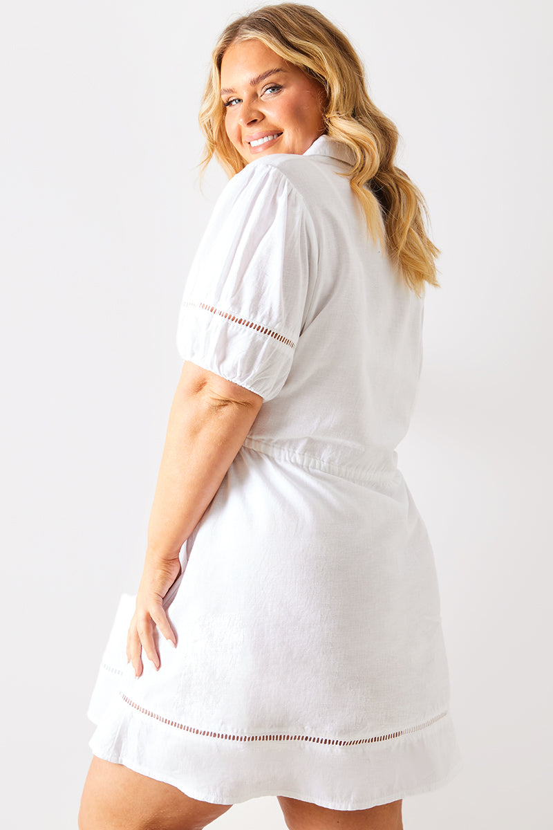 Tiered Shirt Mini Dress