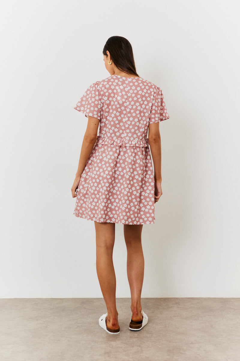 Maternity Floral Print Skater Dress