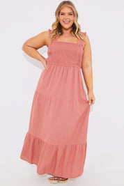 Cami Strap Maxi Tiered Maxi Dress