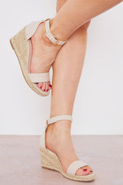 Buckle Detail Mid High Wedges