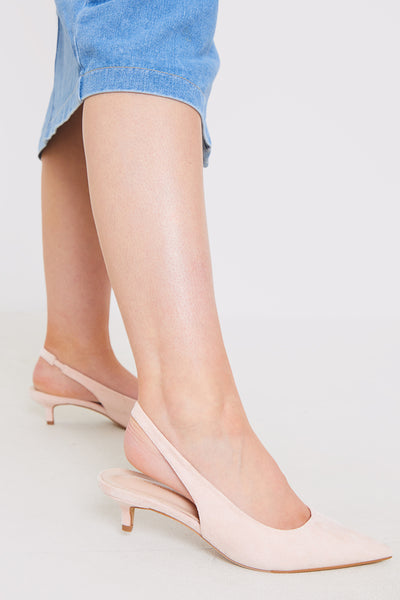Slingback Pointed Kitten Heels – InTheStyle