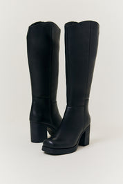 Bella Chunky Heeled High Leg Boot