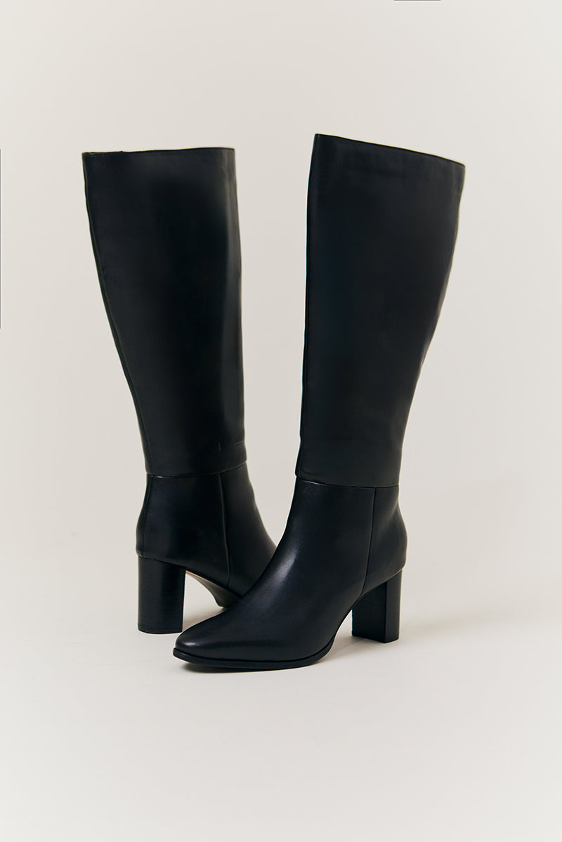 Kylie Heeled High Leg Boot