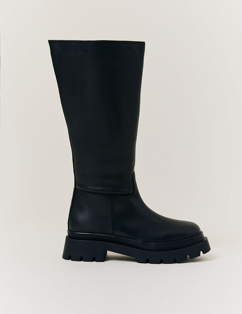 Jess Chunky Heeled High Leg Boot