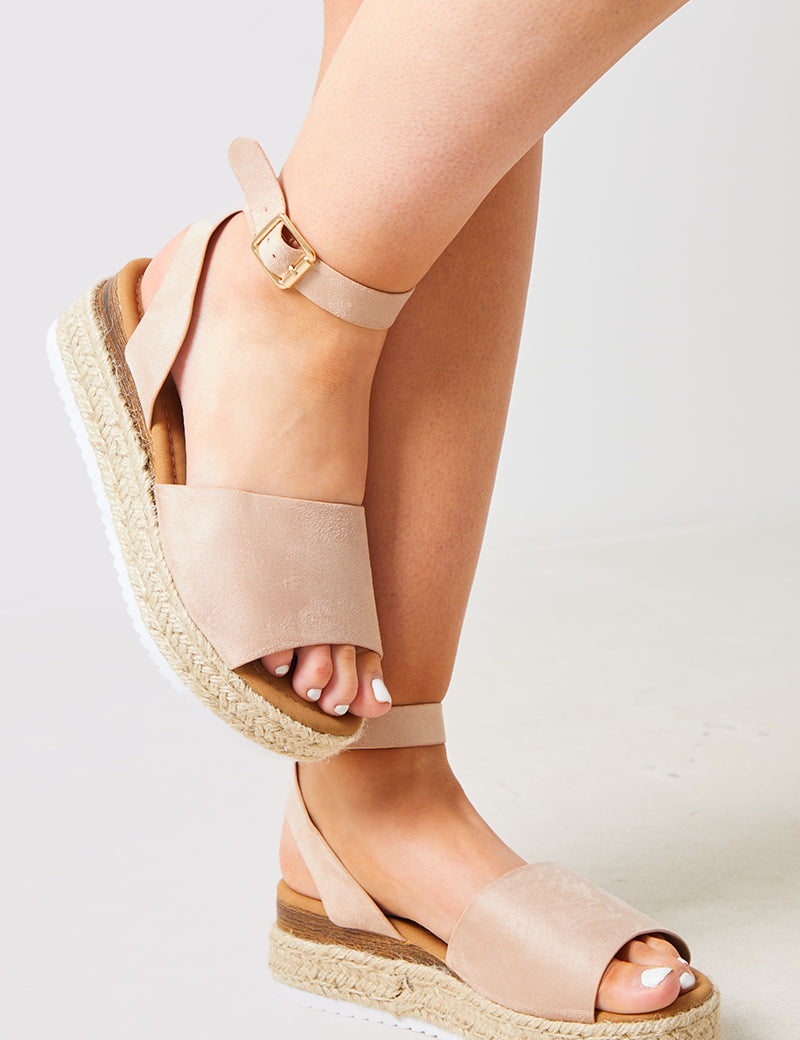 Faux Suede Flatform Espridale