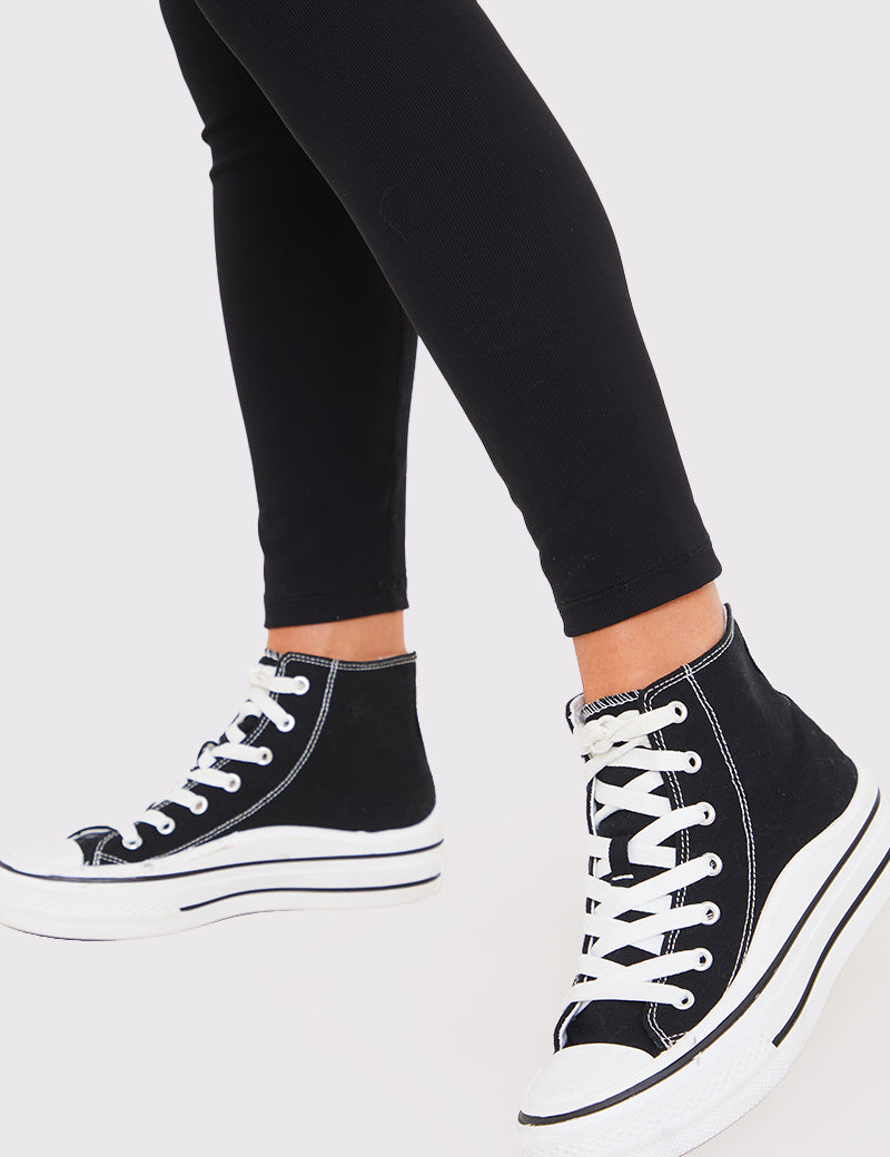 Canvas High Top Trainers