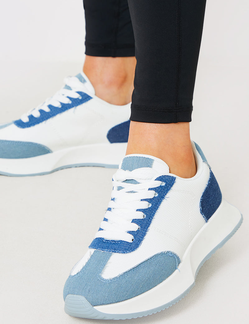 Denim Contrast Detail Trainer