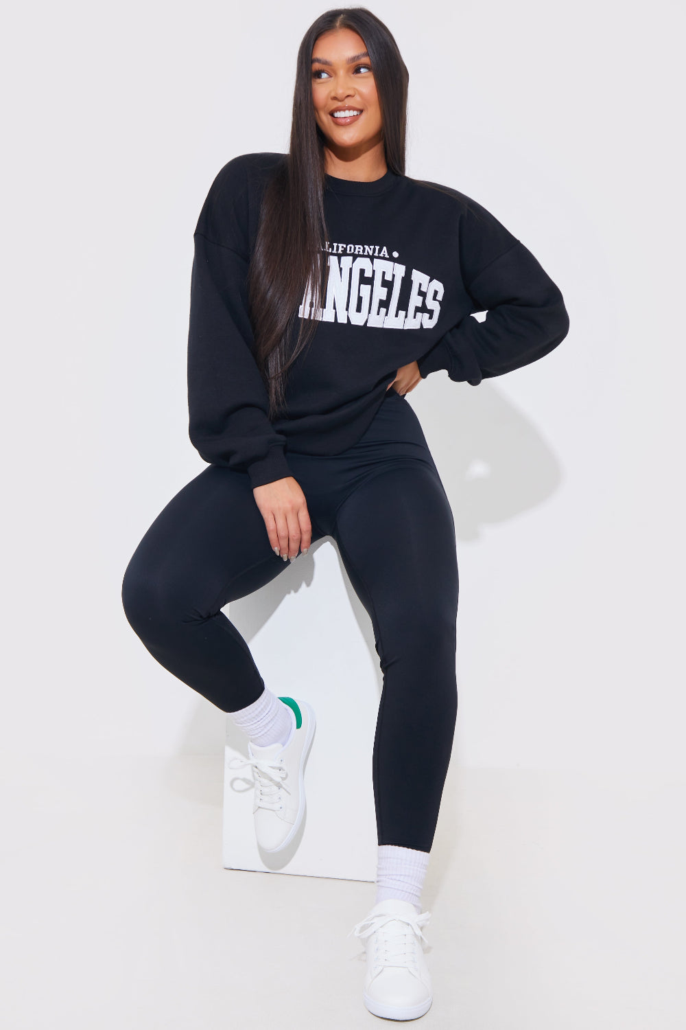 CONTRAST COLOUR HEEL LACE UP TRAINERS