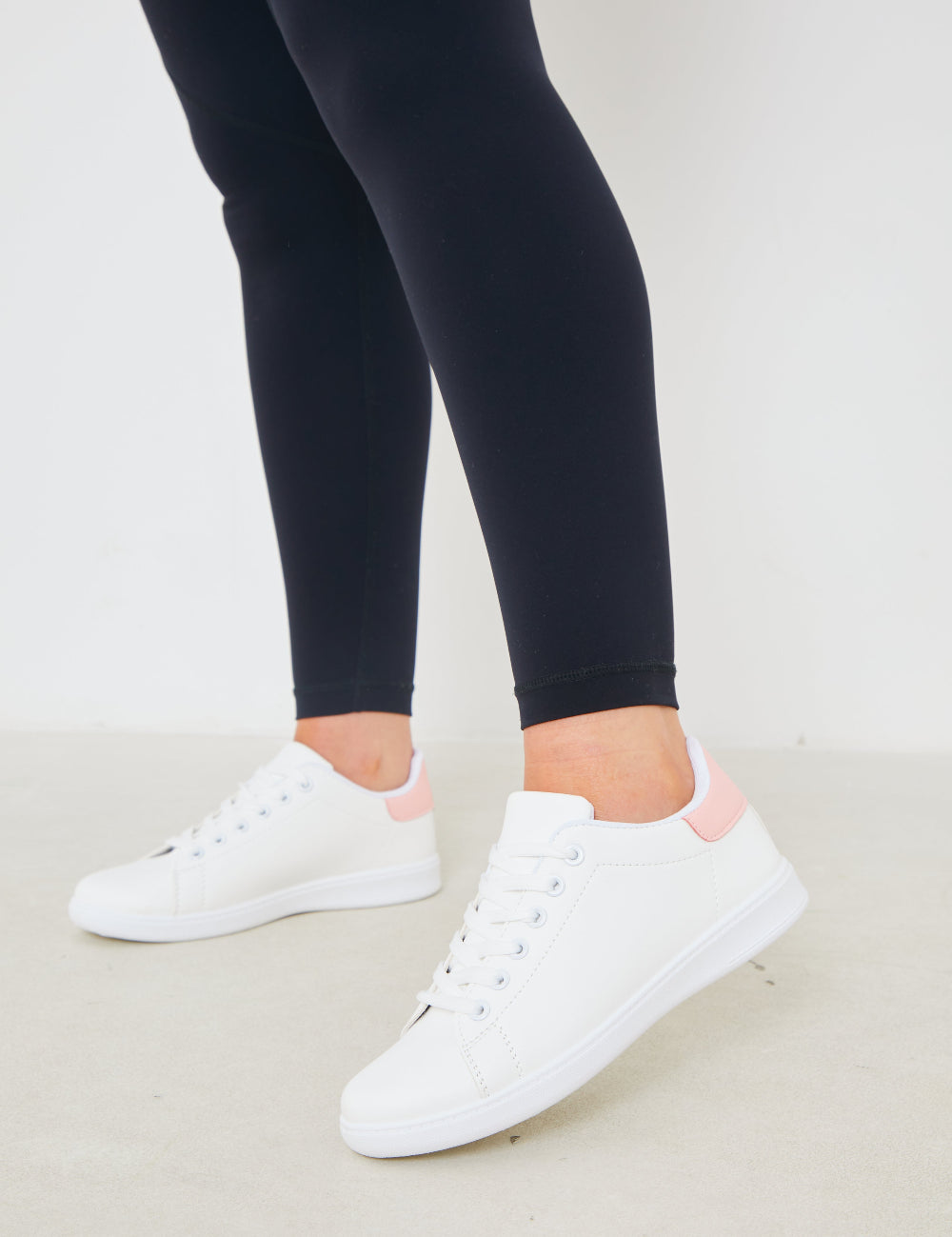 Contrast Colour Heel Lace up Trainers