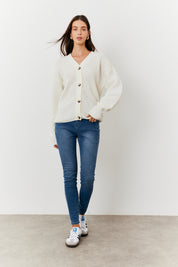 Button Front Knit Cardigan