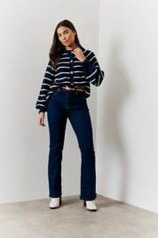 Stripe Button up Cardigan