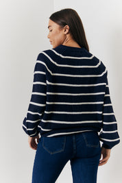 Stripe Button up Cardigan