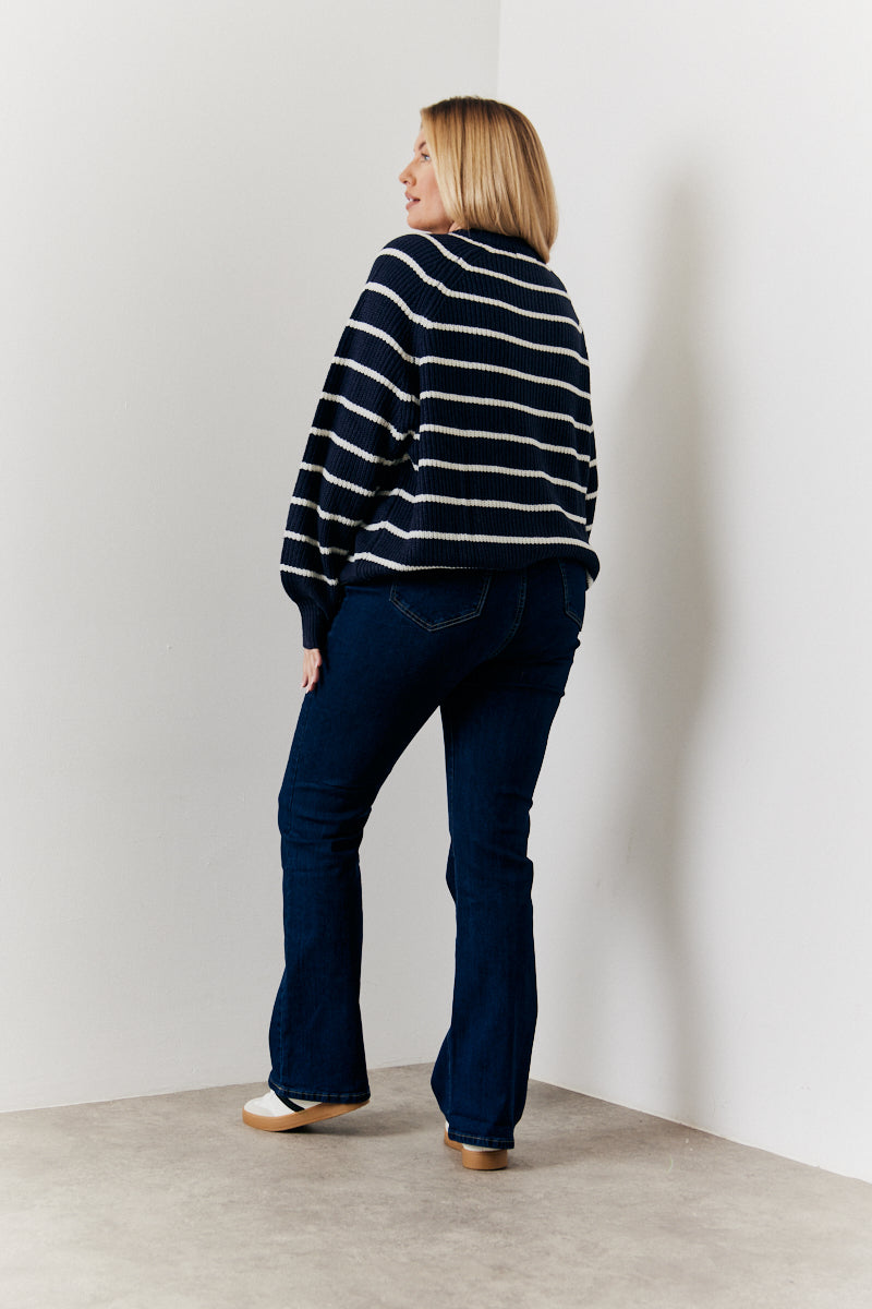 Stripe Button up Cardigan
