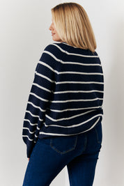 Stripe Button up Cardigan