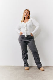 Frill Detail Knit Top	