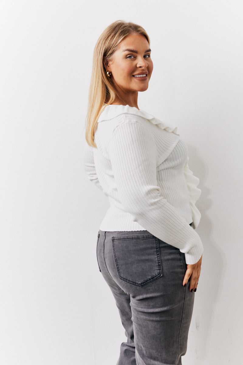 Frill Detail Knit Top	