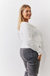 Frill Detail Knit Top	