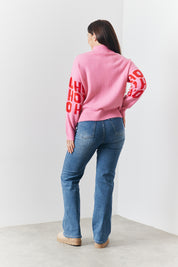 Crew Neck Ho Ho Ho Knit Jumper