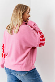 Crew Neck Ho Ho Ho Knit Jumper