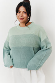 Tonal Crew Neck Knit Jumper