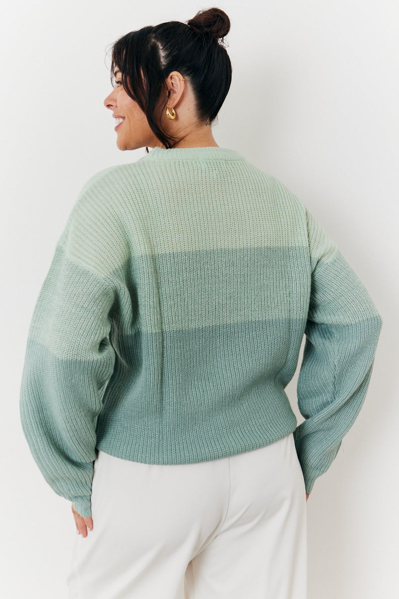 Tonal Crew Neck Knit Jumper