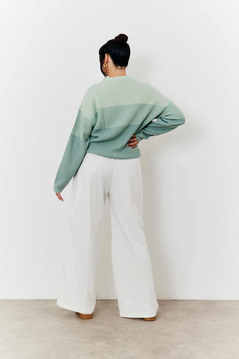 Tonal Crew Neck Knit Jumper