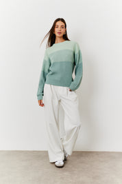 Tonal Crew Neck Knit Jumper