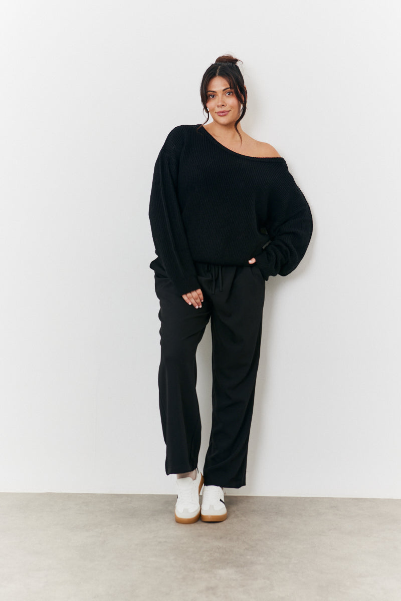 Off Shoulder Knit Jumper