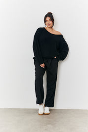 Off Shoulder Knit Jumper