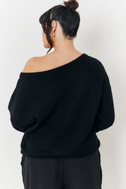 Off Shoulder Knit Jumper