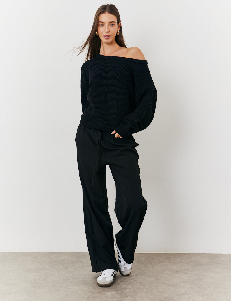 Off Shoulder Knit Jumper