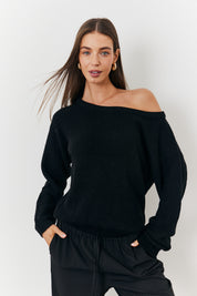Off Shoulder Knit Jumper