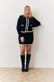 Tipped Mini Skirt Co-Ord