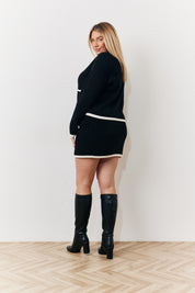 Tipped Mini Skirt Co-Ord