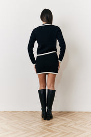 Tipped Mini Skirt Co-Ord