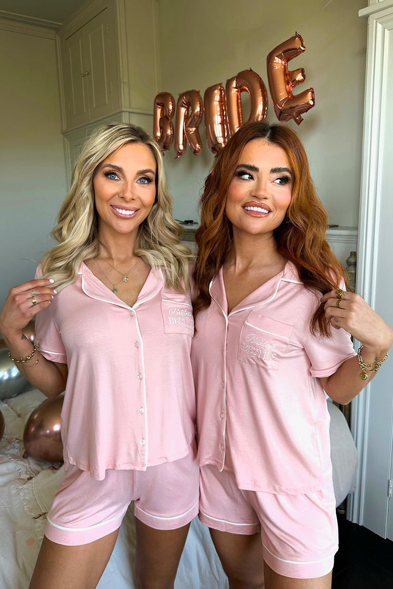 BrideS Besties Jersey Short Sleeve Pj Set
