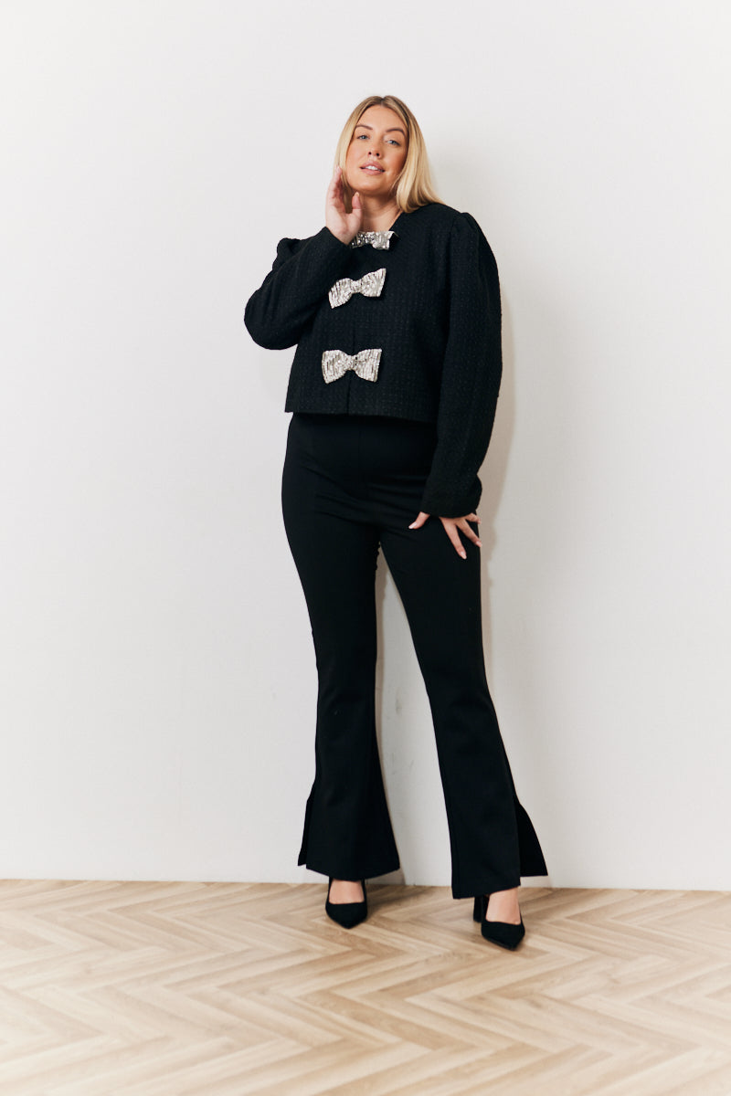 Occasion Sequin Bow Boucle Jacket