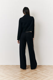 Occasion Black Cropped Tux Blazer