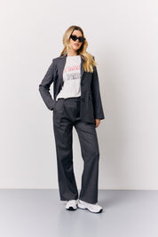 Pinstripe Tailored Blazer