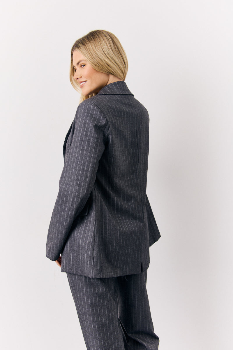 Pinstripe Tailored Blazer