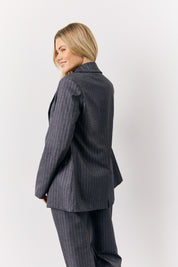 Pinstripe Tailored Blazer